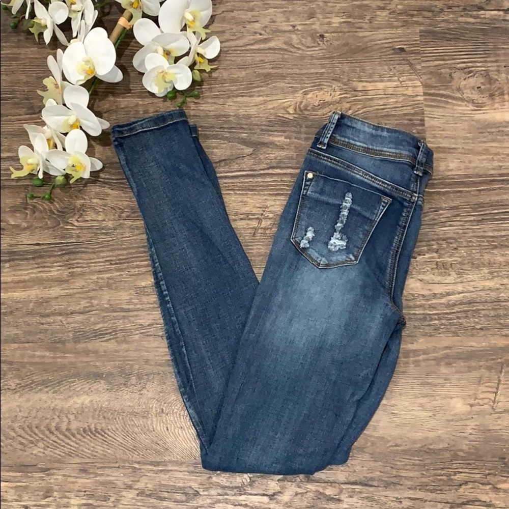 Indigo Rein Sz. 1 Super skinny destroyed jeans